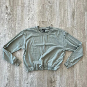 Womens Love Streak Green Long Sleeve Top - S